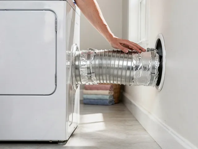 Professional dryer vent hose installation by Fort Collins Dryer Vent Cleaning in Fort Collins