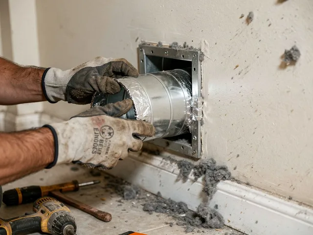 Professional dryer vent repair and installation by Fort Collins Dryer Vent Cleaning in Fort Collins