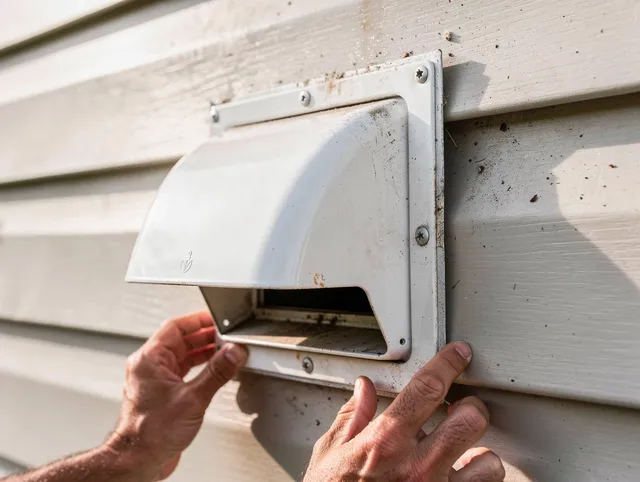Fort Collins Dryer Vent Cleaning technician delivering thorough residential dryer vent cleaning service in Fort Collins